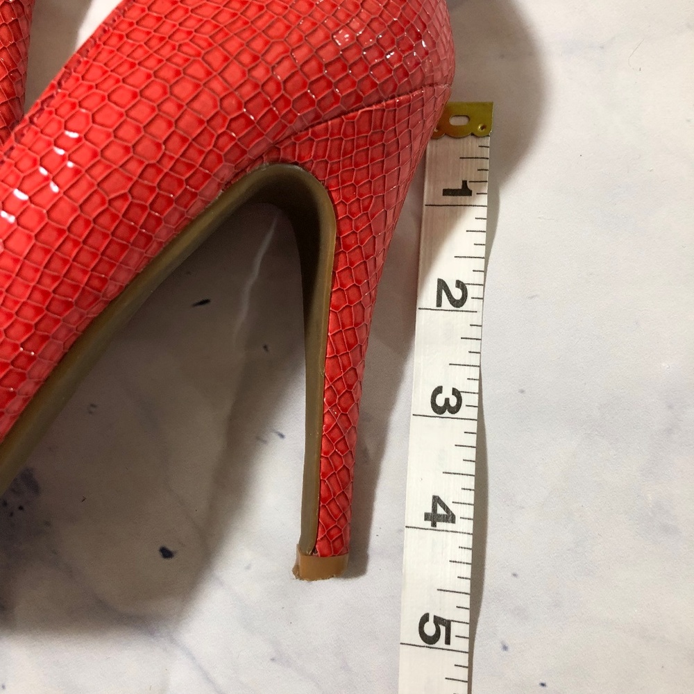 Steve Madden Coral Orange Ronni High Heels Pumps - Picture 3 of 8